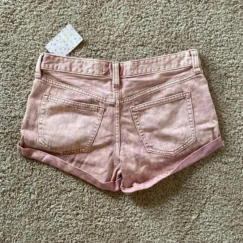 Free People Romeo Rolled Denim Cutoffs Shorts - Picture 7 of 8